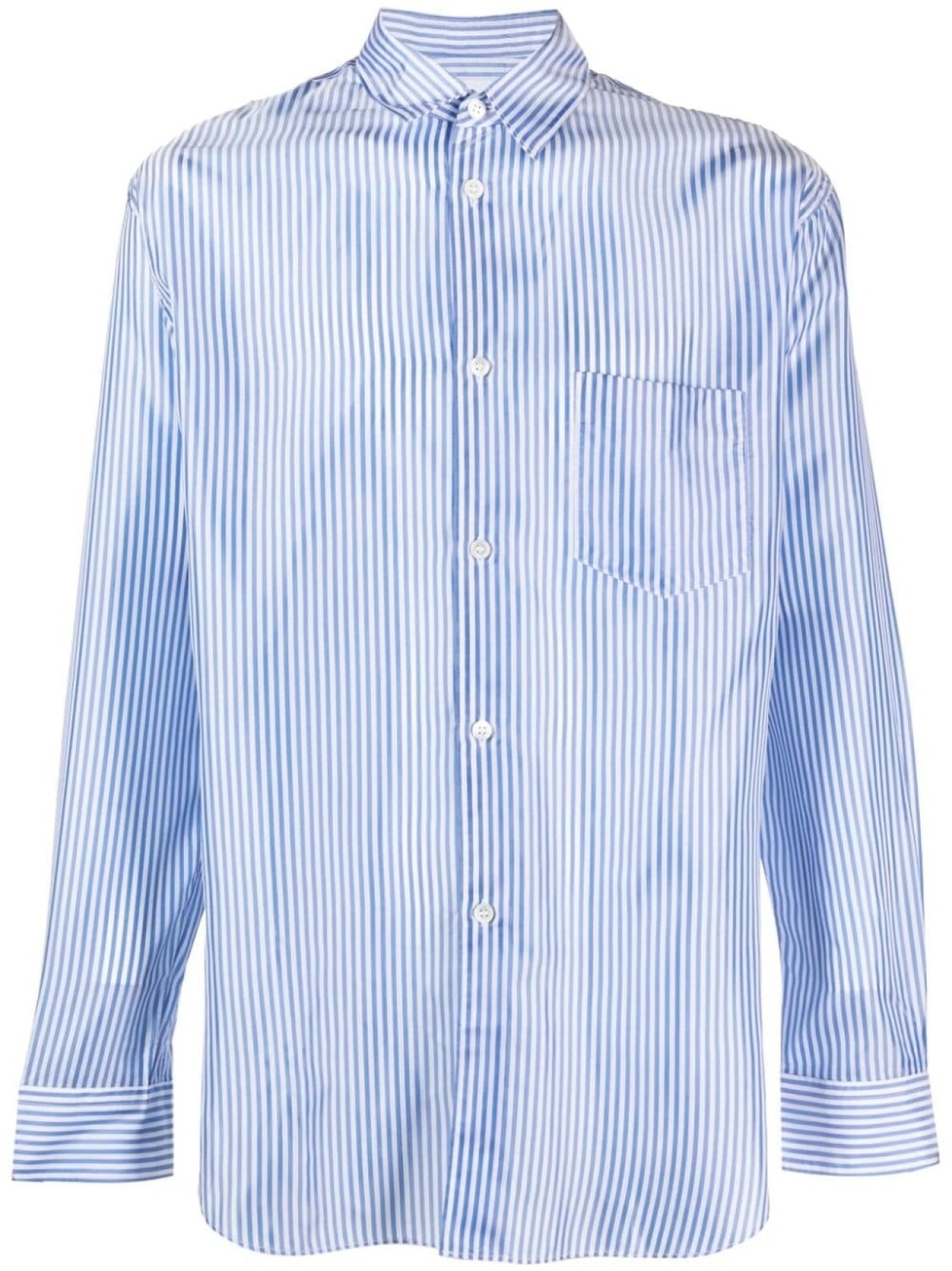 

Comme Des Garçons Shirt полосатая рубашка с длинными рукавами, синий