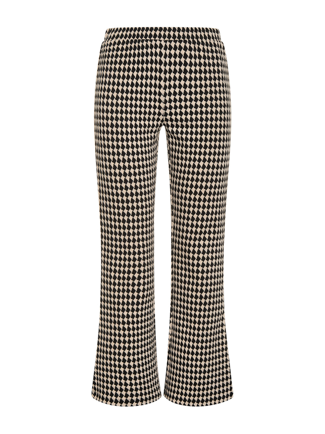 

Koan Knitwear Расклешенные брюки с ромбовидным узором., черный