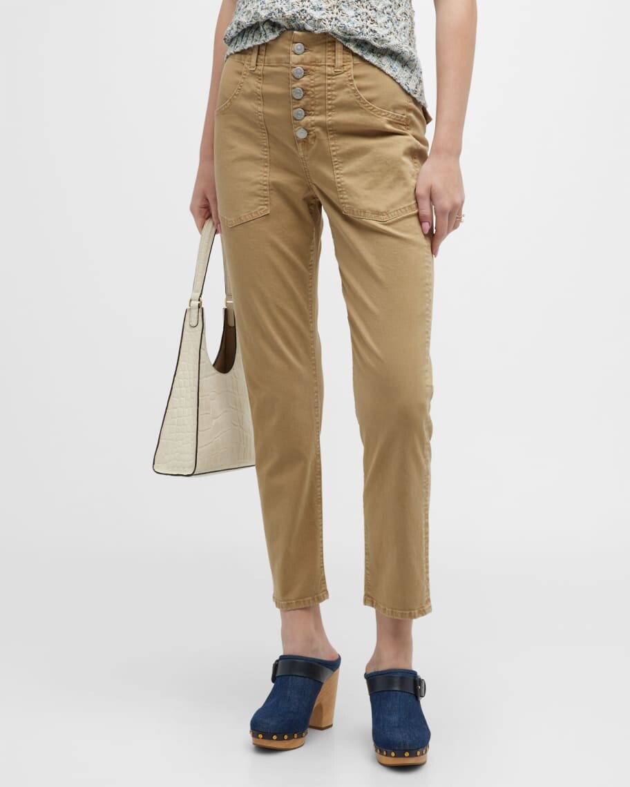 

Укороченные прямые джинсы карго Arya Veronica Beard Jeans