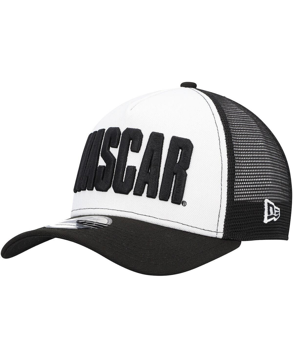 

Мужская черно-белая кепка NASCAR 9FORTY Trucker Snapback с А-образной рамкой New Era