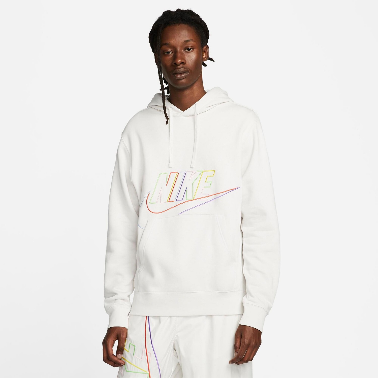 

Мужской флисовый пуловер с капюшоном Nike Club Fleece+ Futura, кремовый