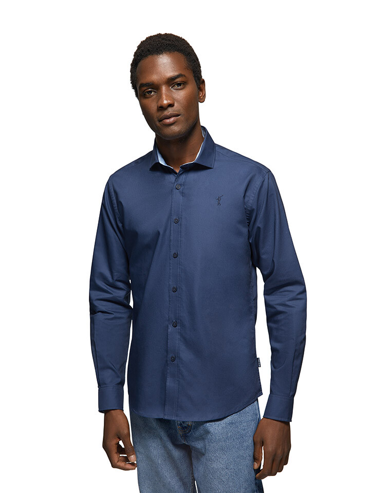 

Рубашка Polo Club Slim fit, темно синий
