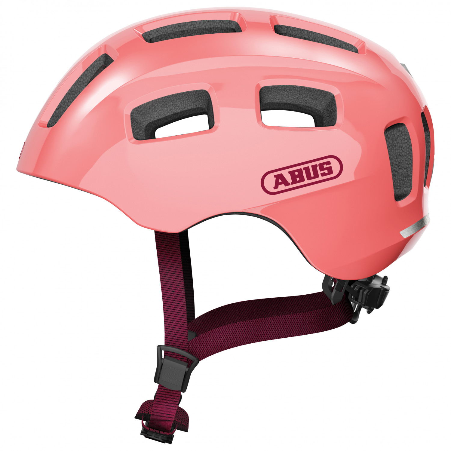 цена Велосипедный шлем Abus Kid's Youn I 2 0, цвет Living Coral