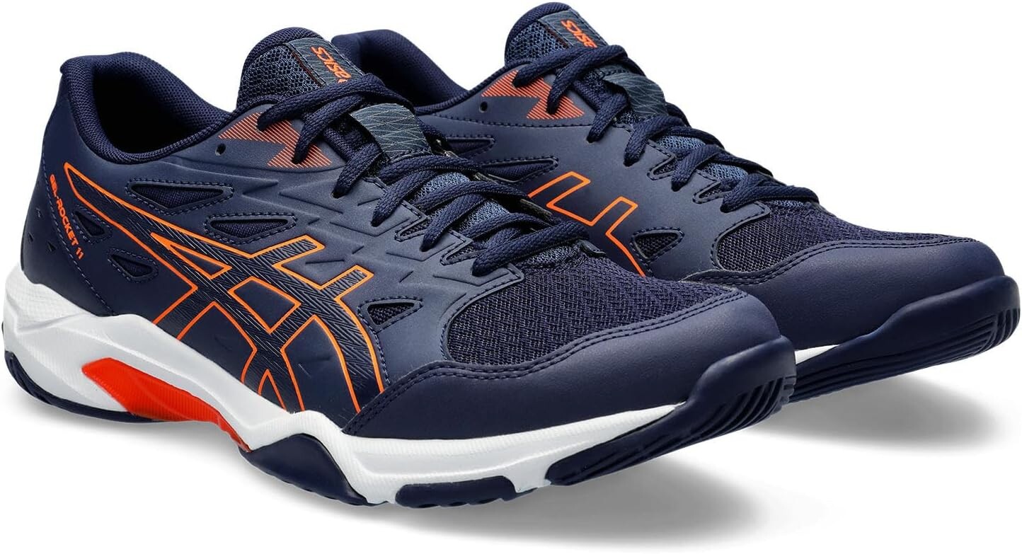 

Кроссовки GEL-Rocket 11 Volleyball Shoe ASICS, цвет Peacoat/Shocking Orange