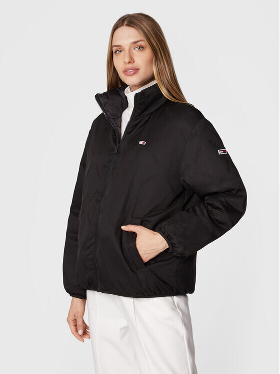 

Пуховик стандартного кроя Tommy Jeans, черный
