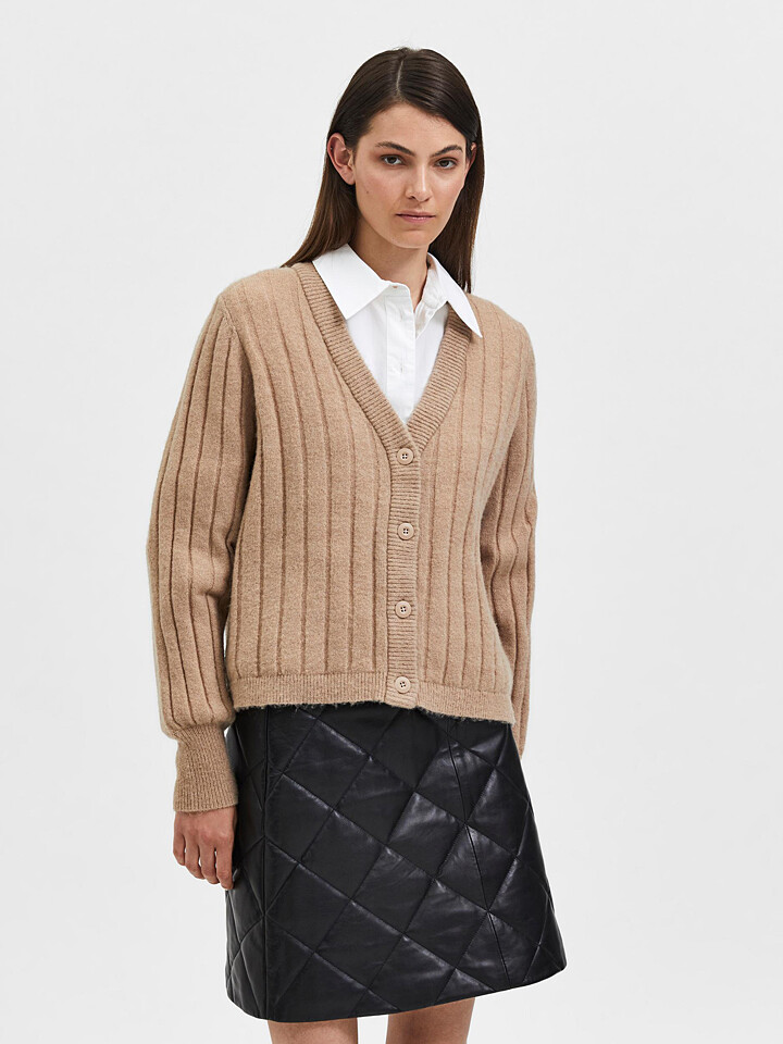 

Кардиган SELECTED FEMME, бежевый