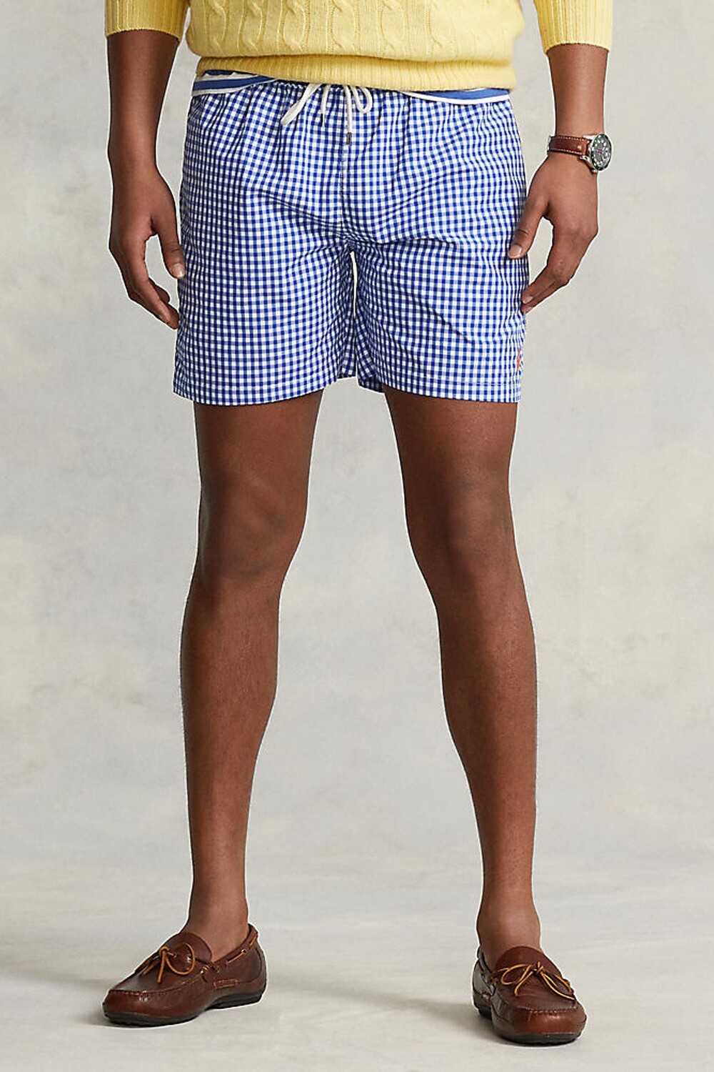 

Синий - шорты для плавания Traveller в клетку Vichy Polo Ralph Lauren, синий