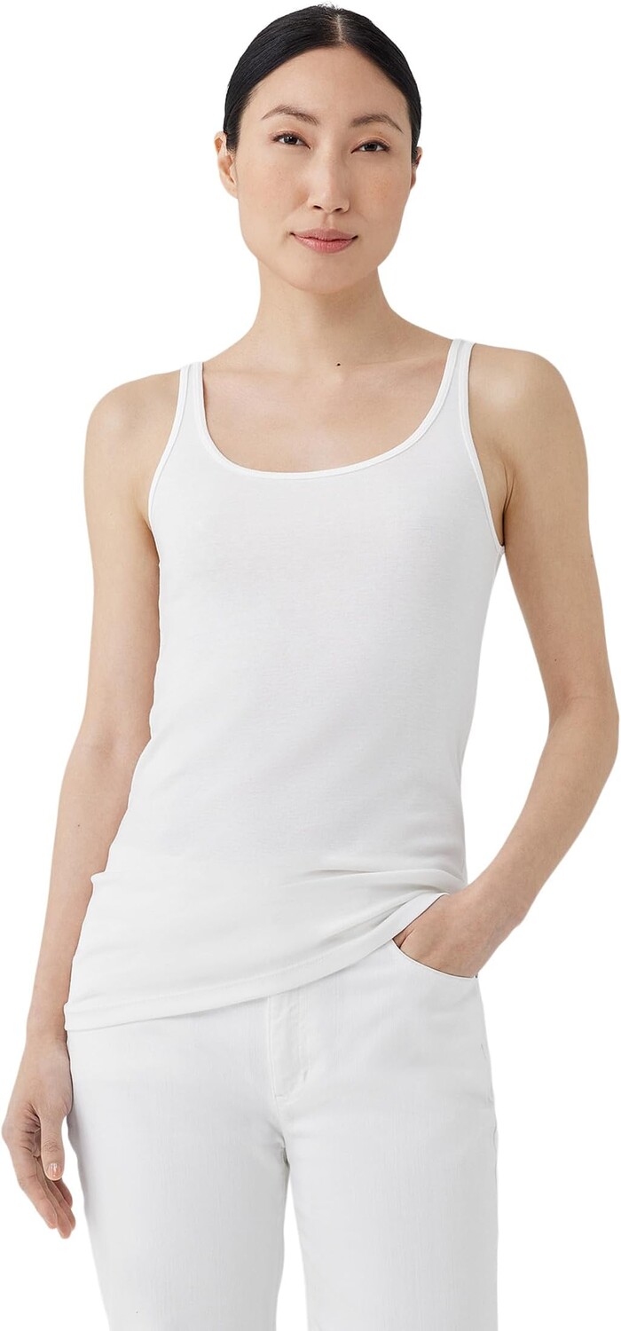 

Майка Scoop Neck Tank Eileen Fisher, белый