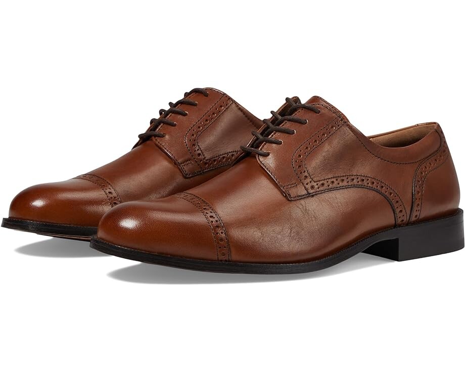 

Оксфорды Johnston & Murphy Harmon Cap Toe, цвет Tan Full Grain Leather