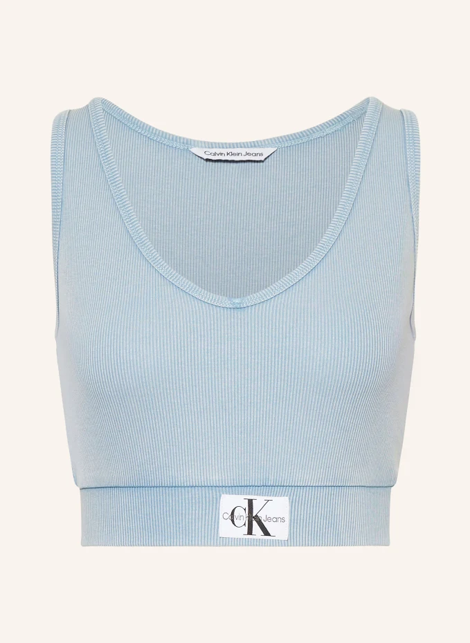 

Укороченный топ Calvin Klein Jeans, синий
