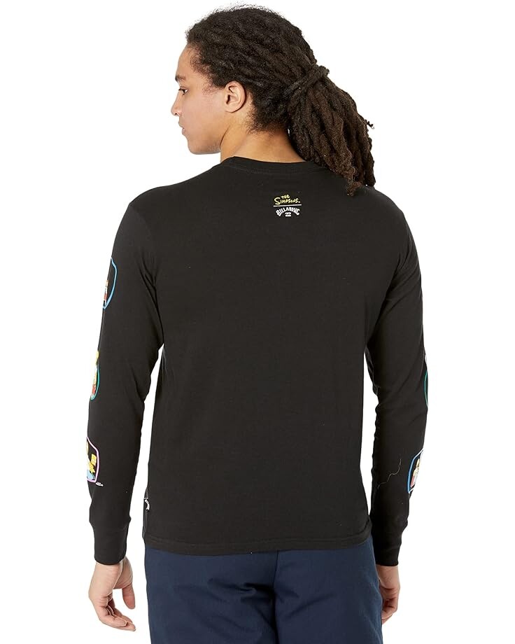 

Футболка с длинным рукавом Billabong Simpsons Family Stacked Long Sleeve Tee, черный