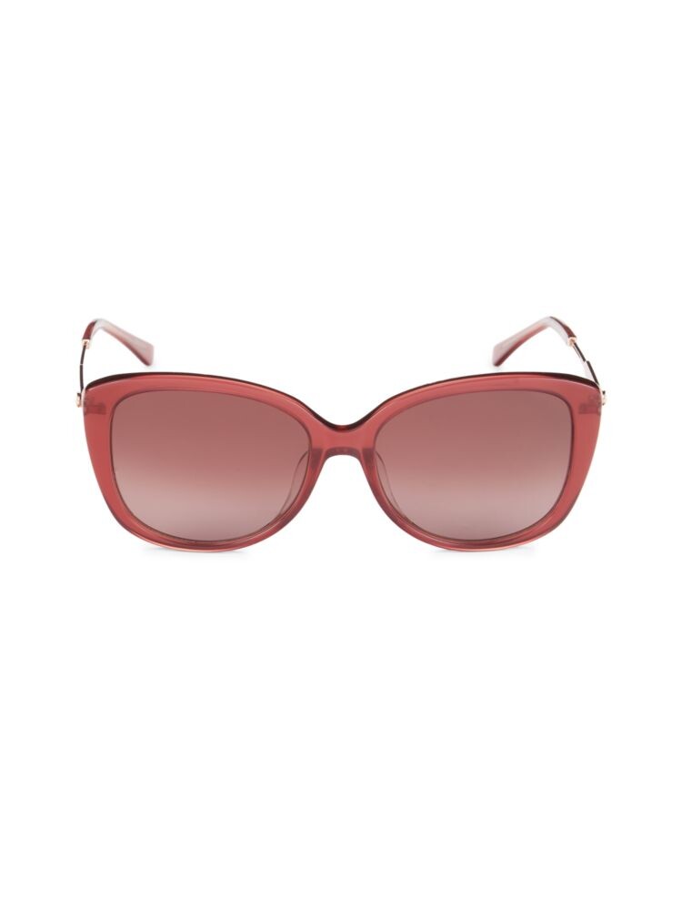 

Солнцезащитные очки «кошачий глаз» Lorene 57MM Kate Spade New York, красный