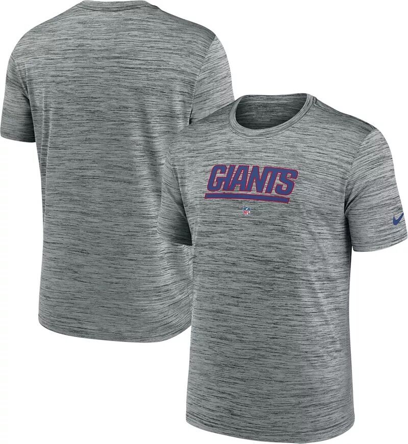 

Мужская серая футболка Nike New York Giants Sideline Velocity