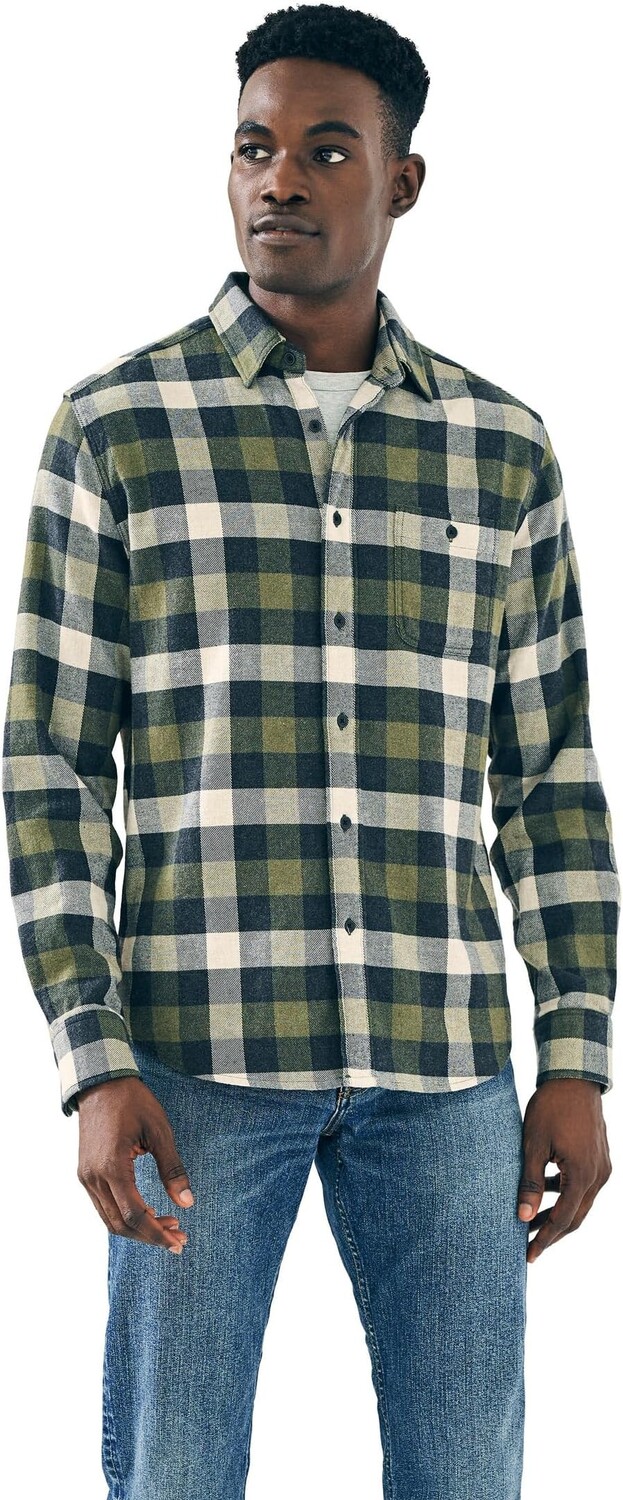 

Куртка Super Brushed Flannel Shirt Faherty, цвет Ten Mile Buffalo