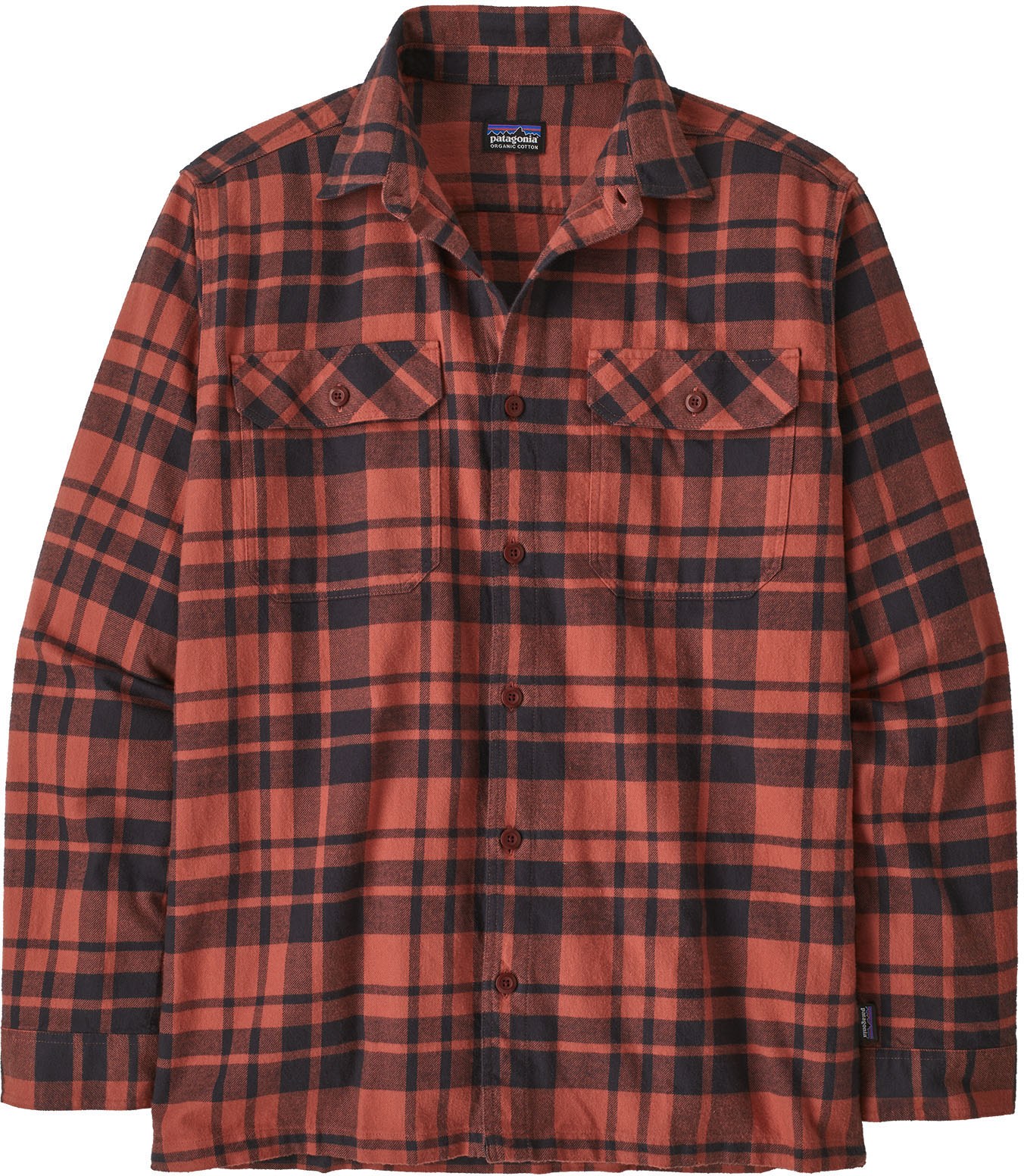 Фланелевая рубашка средней плотности Fjord с длинными рукавами — мужская Patagonia, красный новинка 2022 мужская фланелевая рубашка в клетку весна осень мужская повседневная рубашка с длинными рукавами размеры сша s m l xl 2xl