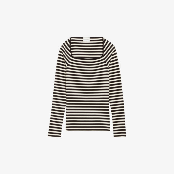 

Хлопковый топ с рисунком Claudie Pierlot, красный