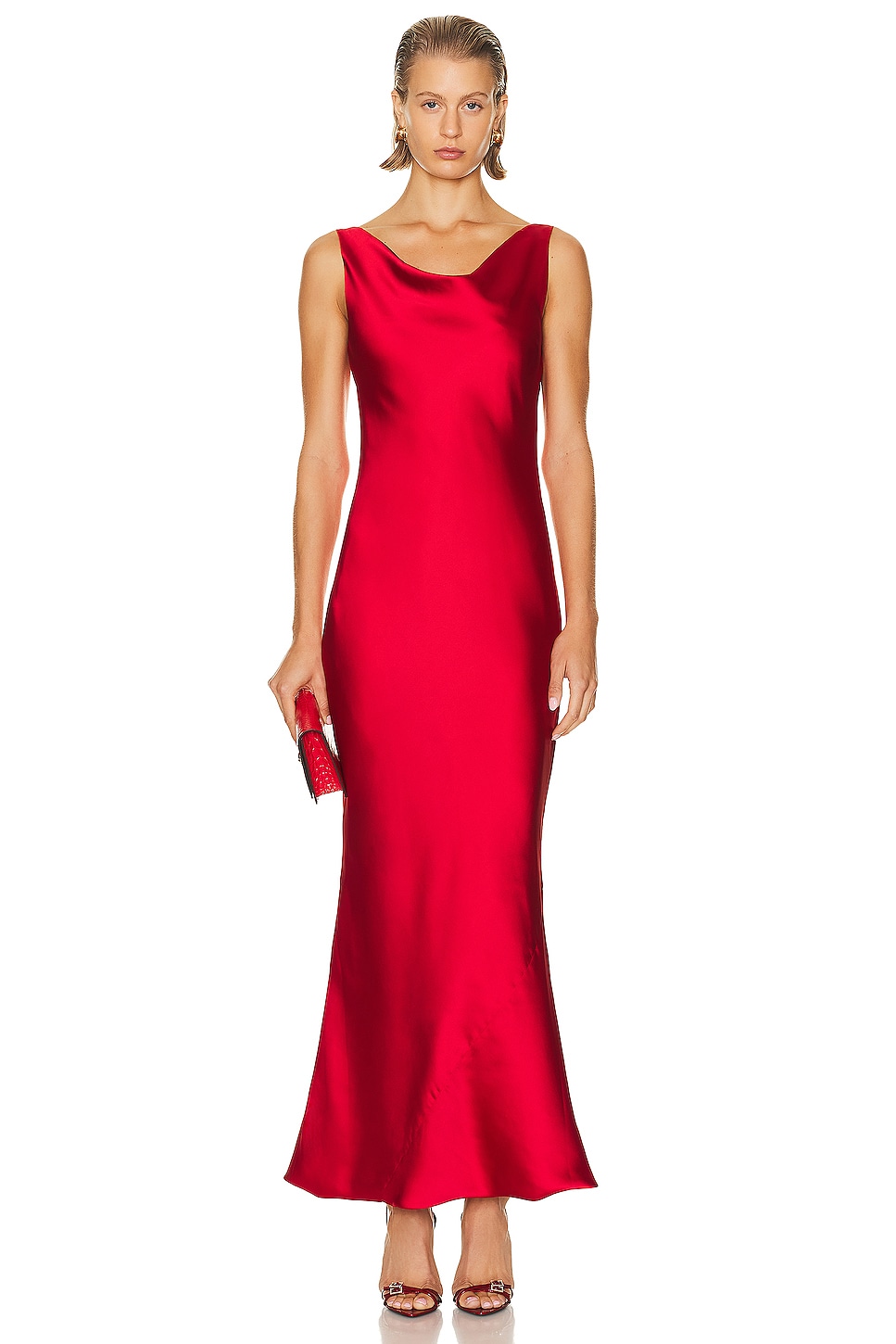 Платье Norma Kamali Maria Gown, цвет Tiger Red