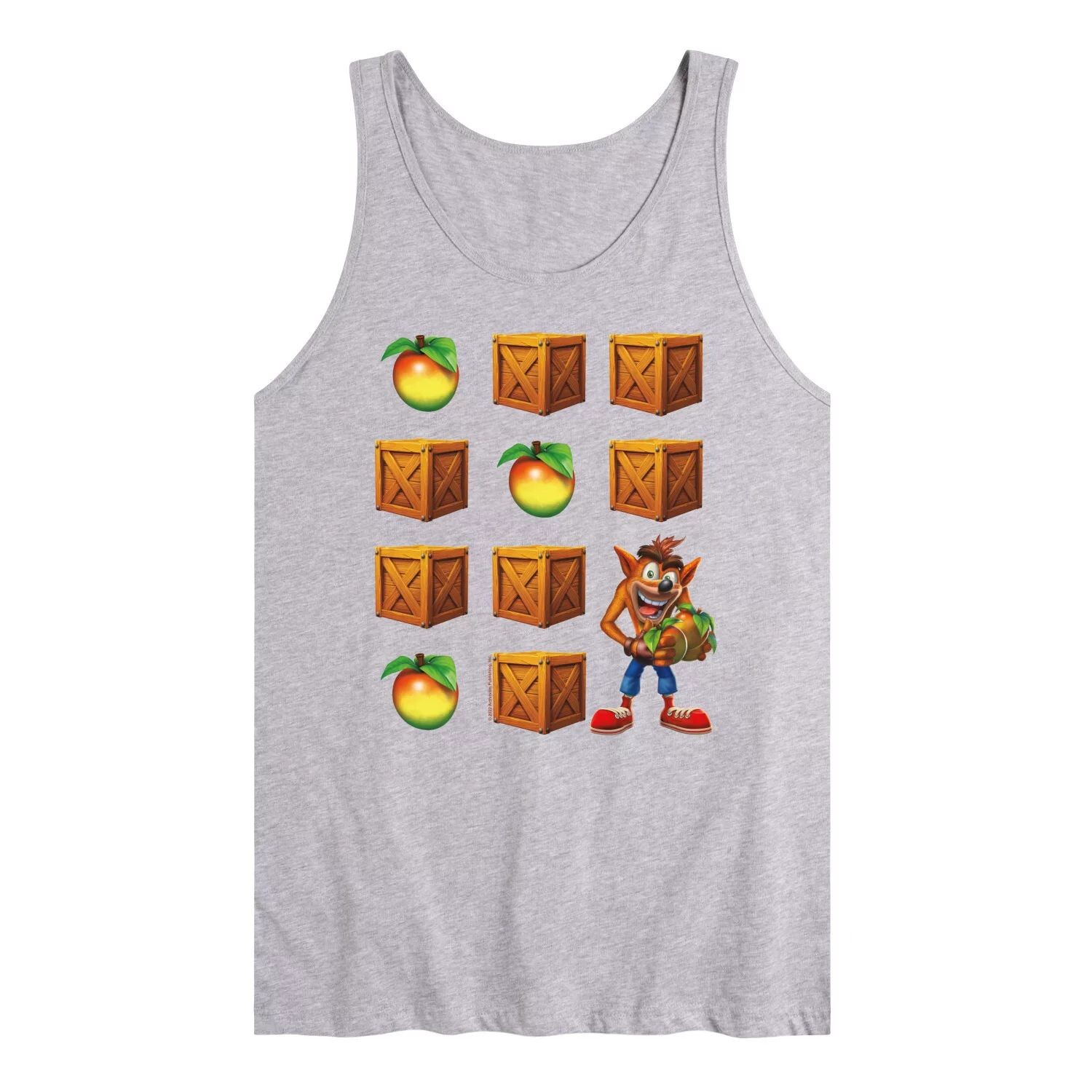 

Мужская майка Crash Bandicoot Crate Grid Licensed Character