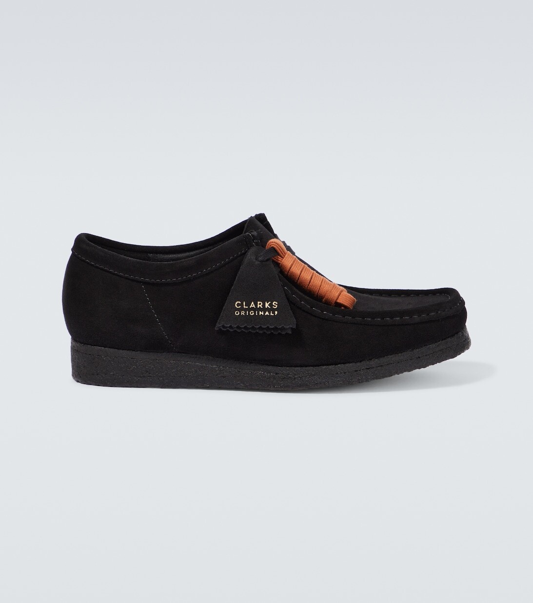 

Замшевые ботинки Wallabee Clarks Originals, черный