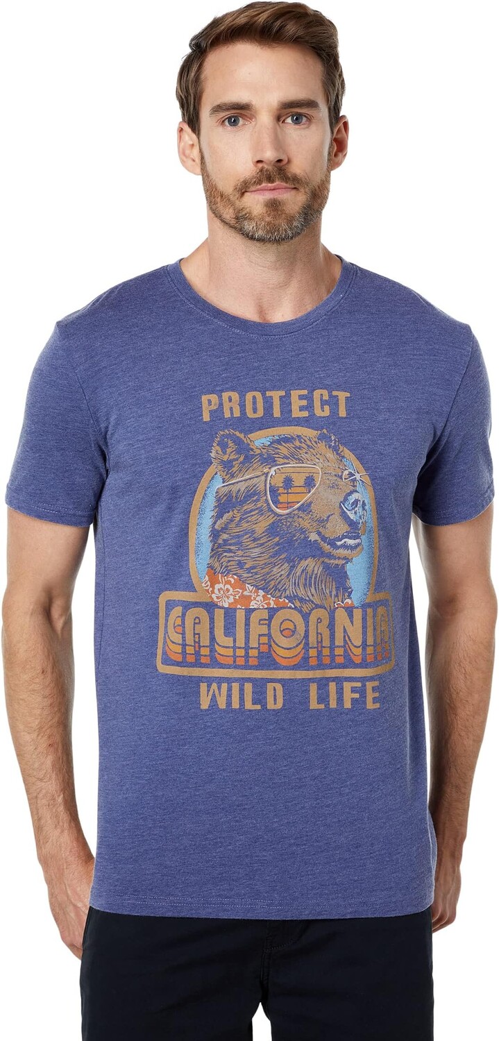 

Футболка с рисунком дикой природы Калифорнии Lucky Brand, цвет Crown Blue
