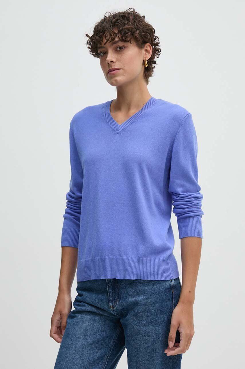 

Свитер United Colors of Benetton, фиолетовый