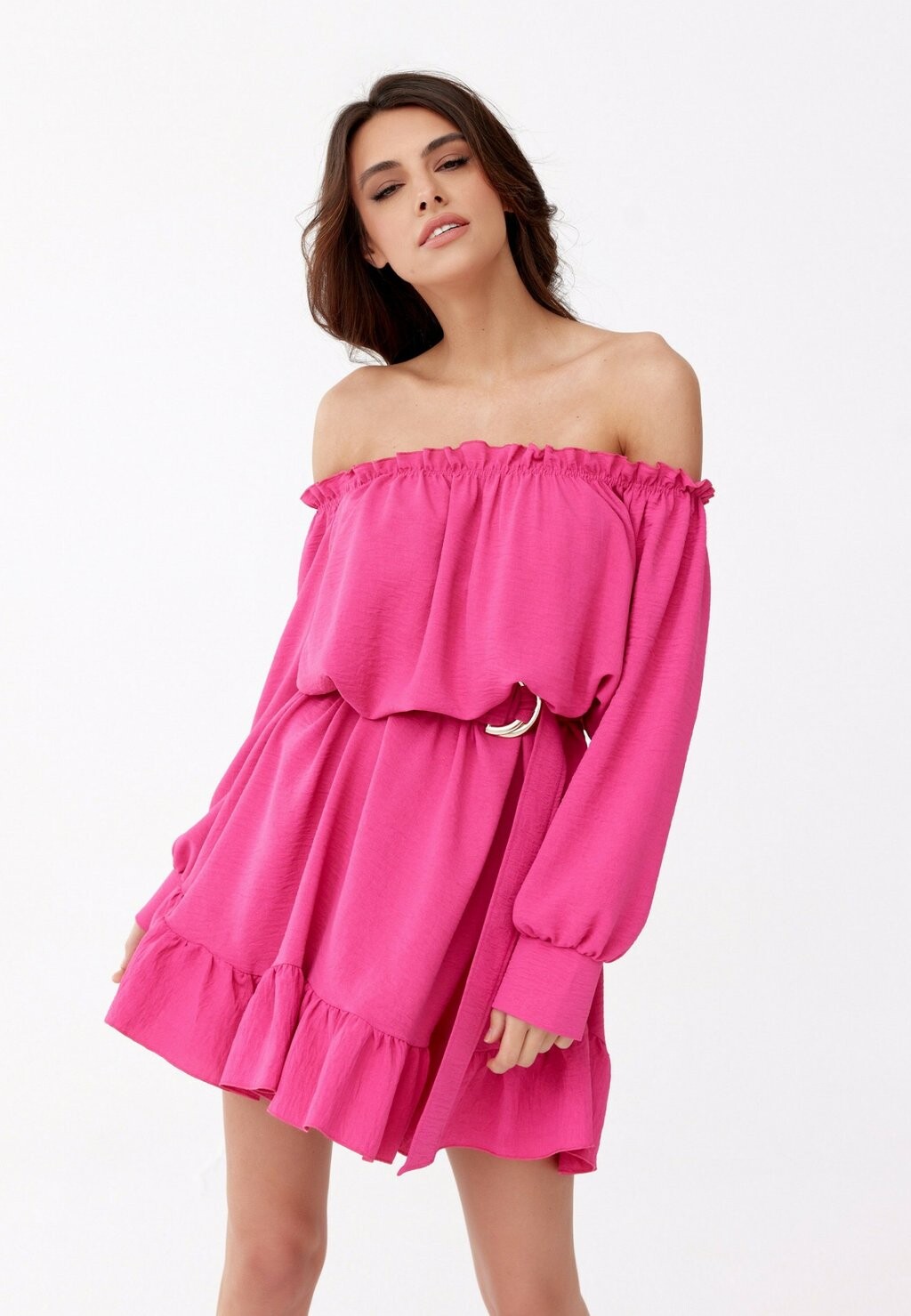 

Летнее платье Roco Fashion, розовый неон