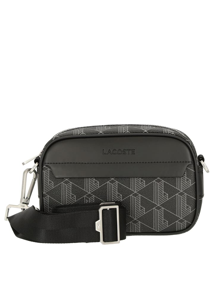 

Сумка через плечо Lacoste S 19 cm, цвет allover monogram black