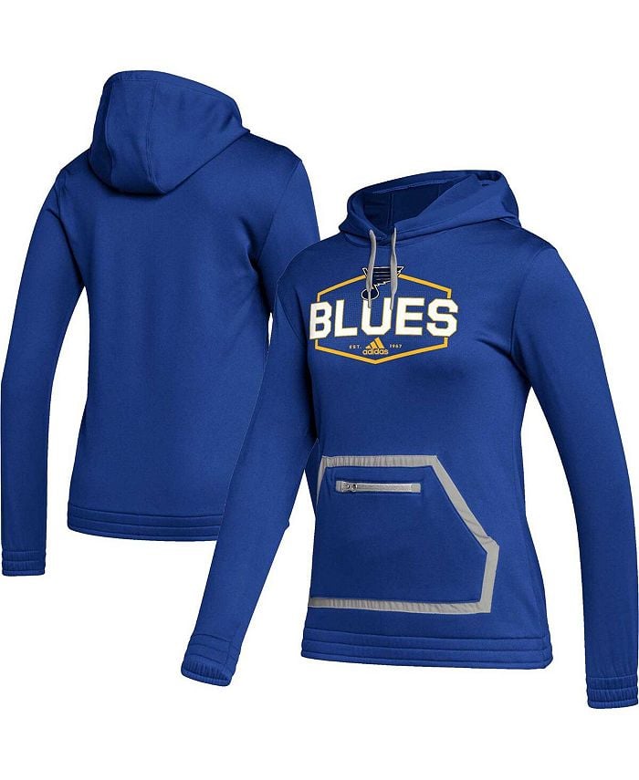 

Женский синий пуловер с капюшоном St. Louis Blues Team adidas, синий