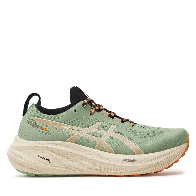 

Кроссовки Asics Gel-Nimbus 26 Tr 1011B849 Nature Bathing/Fellow Yellow 250, зеленый