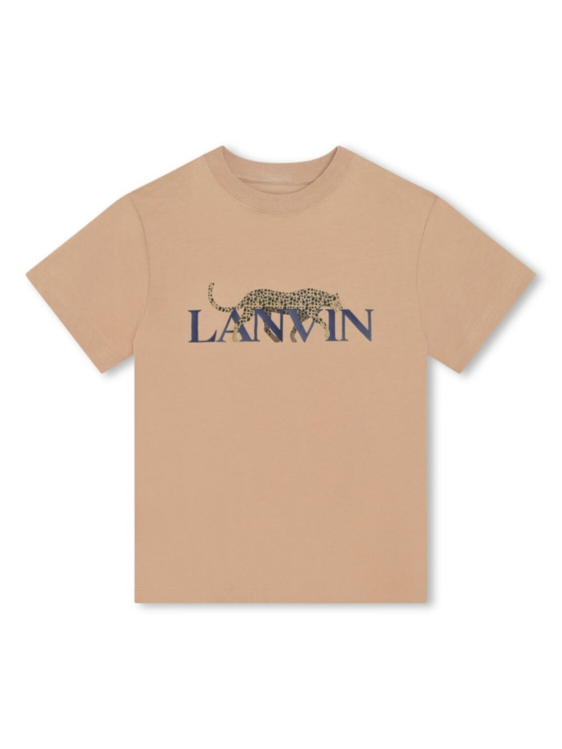

Lanvin Enfant футболка с леопардовым принтом, нейтральный цвет, Коричневый, Lanvin Enfant футболка с леопардовым принтом, нейтральный цвет