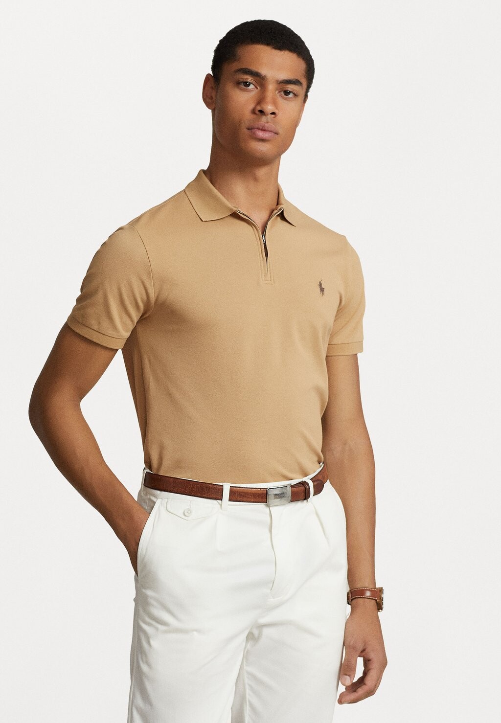 

Поло КОРОТКИЙ РУКАВ Polo Ralph Lauren, классический светло-коричневый