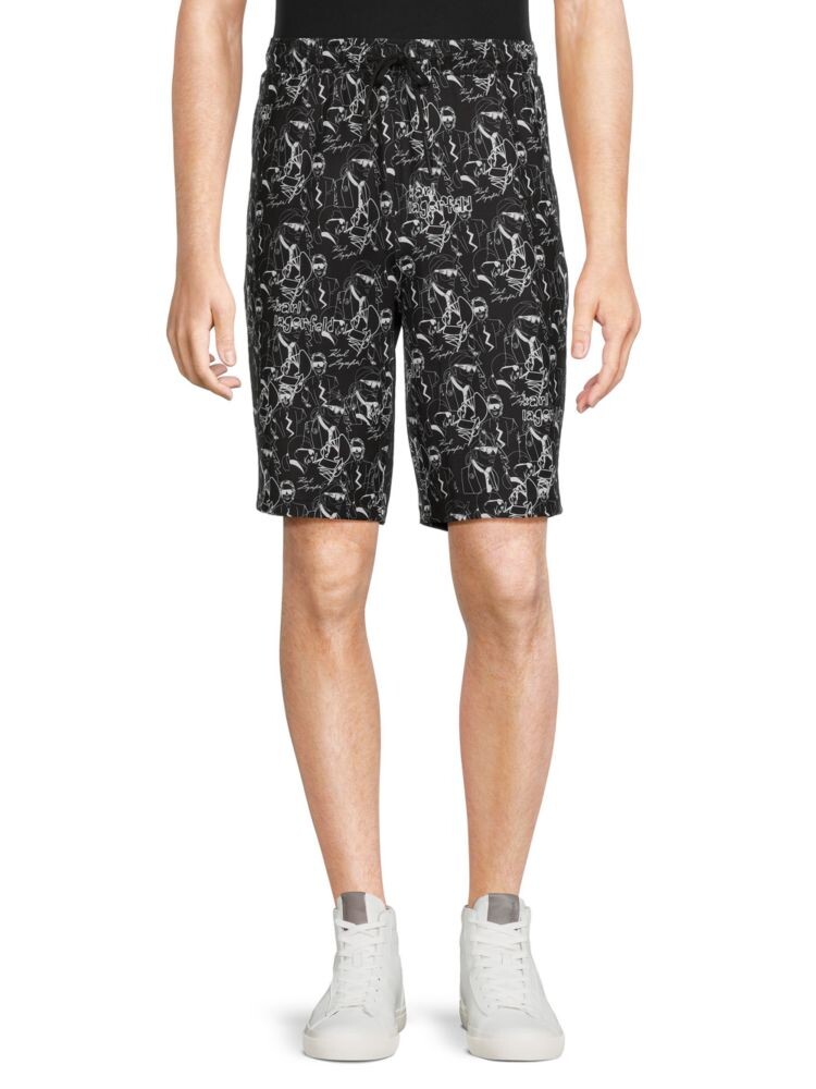 

Спортивные шорты с логотипом Karl Lagerfeld Paris, цвет Black White