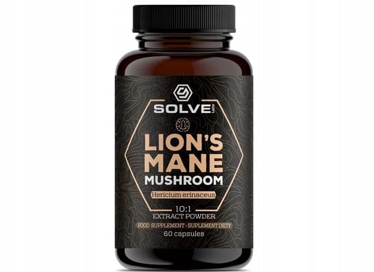 Solve Labs, Львиная грива 10:1, 500 мг, 60 капсул. allmax львиная грива 300 мг 60 вегетарианских капсул