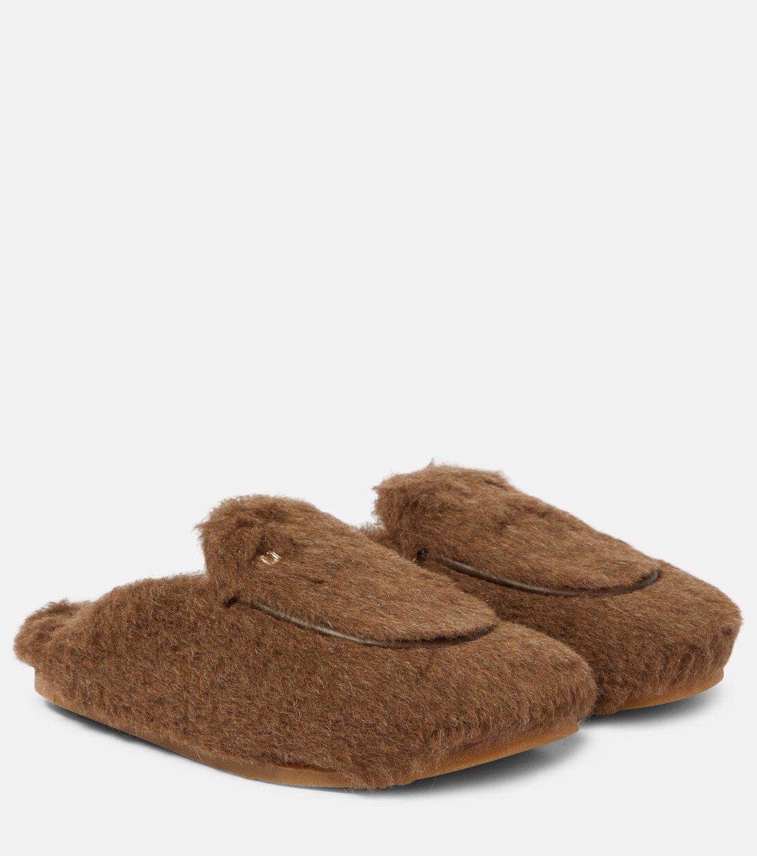 

Тапочки teddymulen с отделкой из овчины Max Mara, коричневый