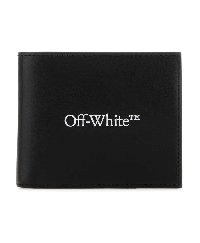 

Кожаный кошелек Off White, черный