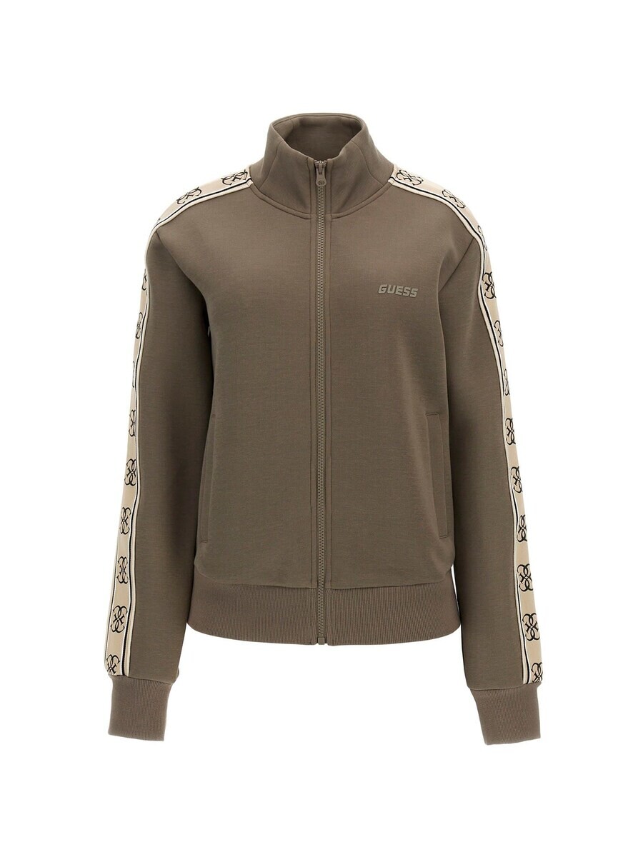 

Спортивная толстовка GUESS Athletic Zip-Up Hoodie BRITNEY, коричневый
