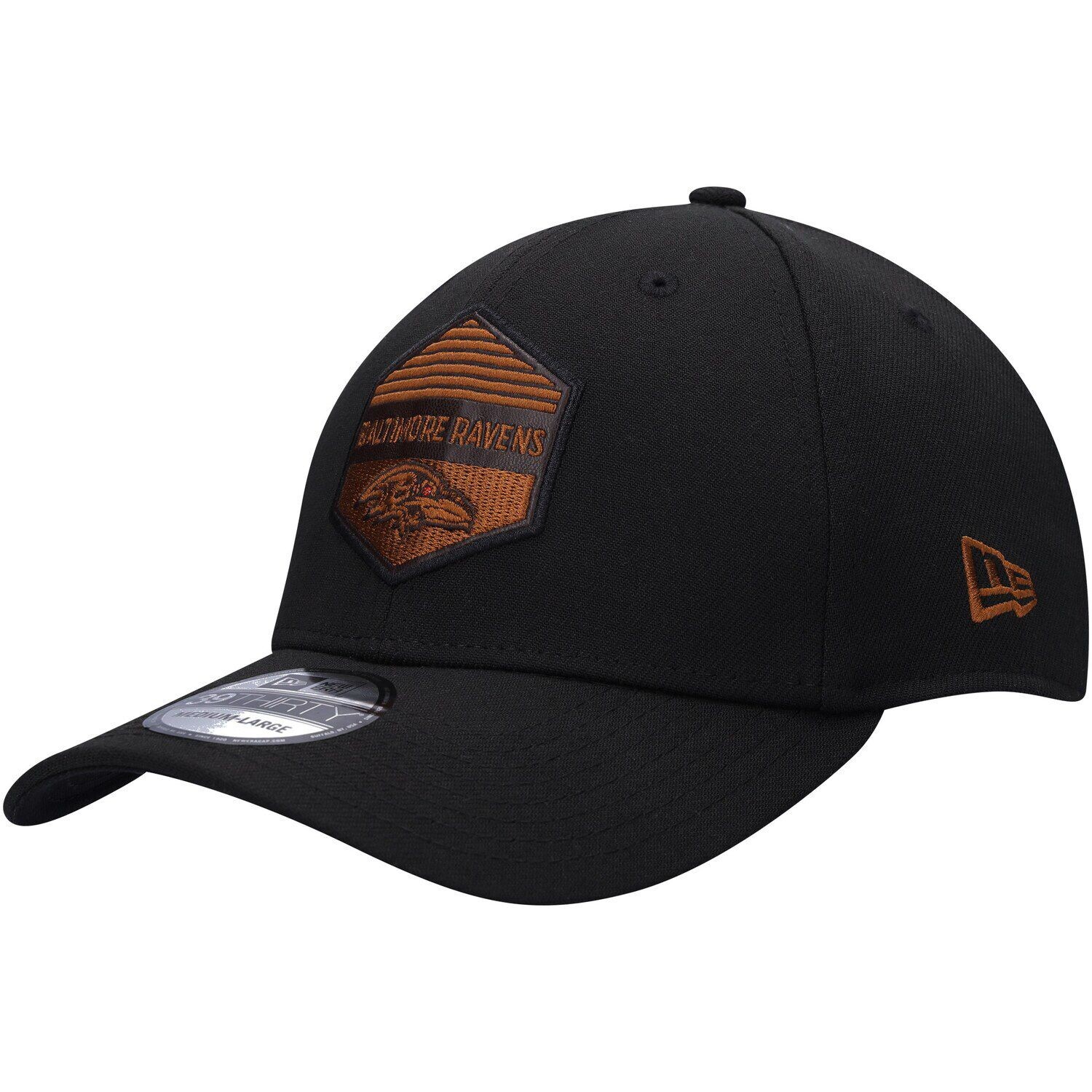 

Черная мужская кепка New Era Baltimore Ravens Gulch 39THIRTY Flex.