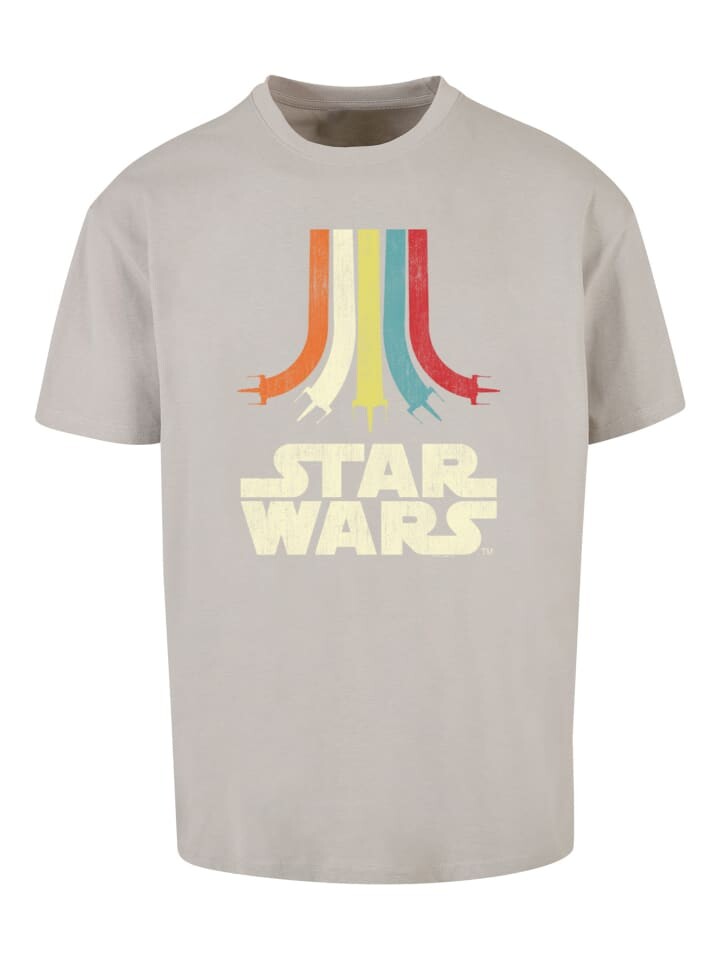 

Футболка F4NT4STIC Star Wars Retro Rainbow, цвет lightasphalt