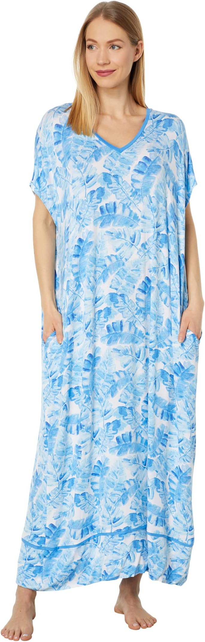 

Кафтан с короткими рукавами Tommy Bahama, цвет Blue Palms