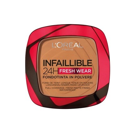 

L'Oréal Paris Infaillible 24H Fresh Wear Матирующая пудра для макияжа 330 Лесной орех 24H Водостойкая и устойчивая к поту
