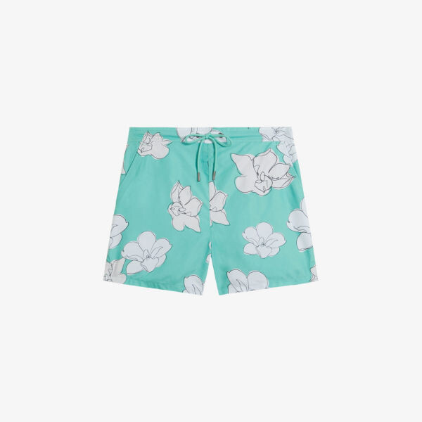 

Плавки-шорты Ampbell из переработанного полиэстера с цветочным принтом Ted Baker, цвет mint