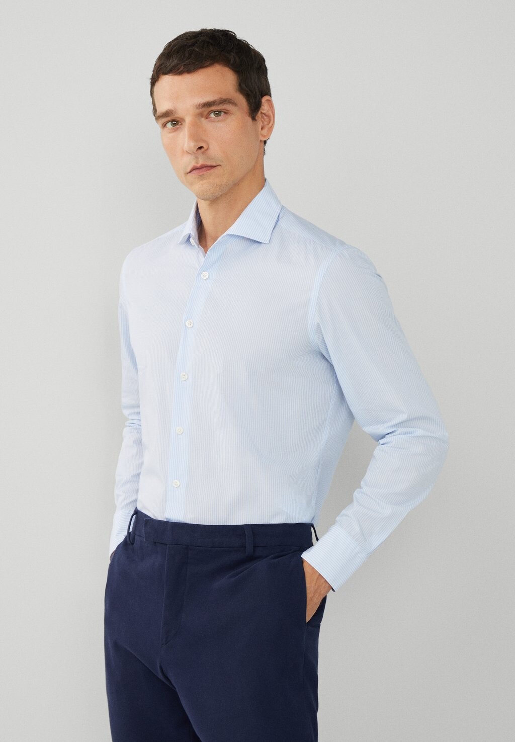 

Деловая рубашка Hackett London, синий