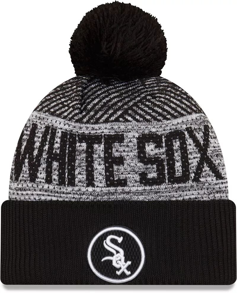 

Мужская черная вязаная шапка New Era Chicago White Sox из коллекции Authentic Collection