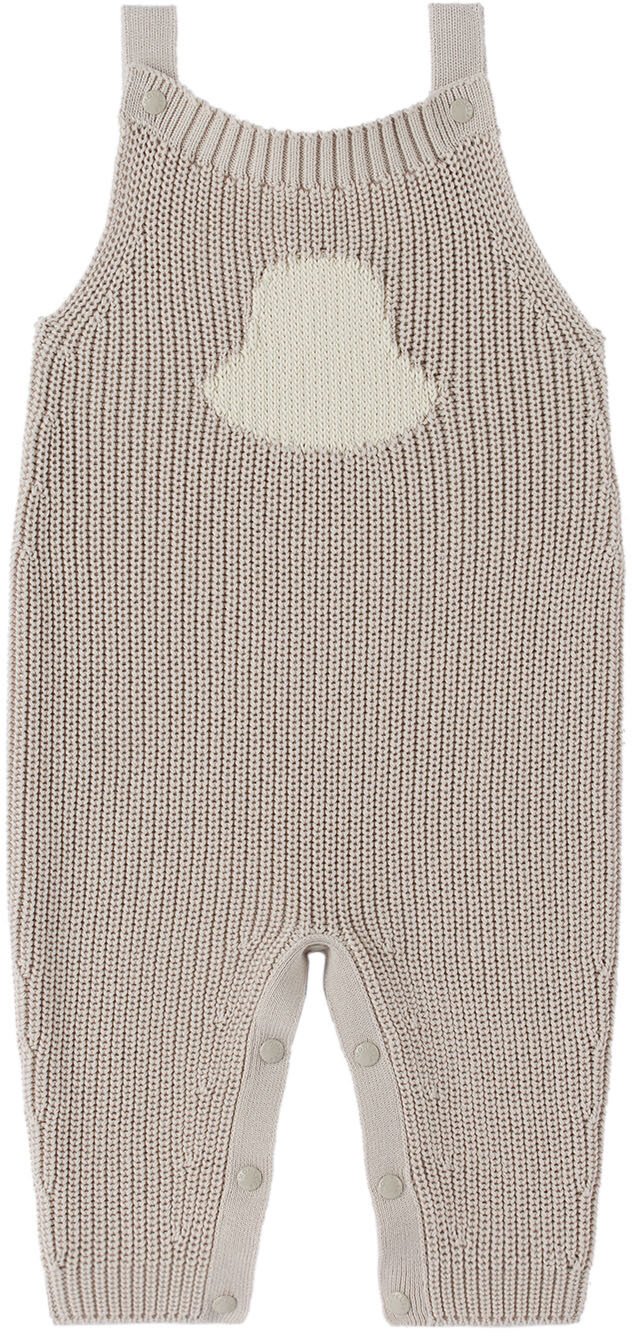 

Baby Beige Комбинезон в рубчик Бежевый Moncler Enfant