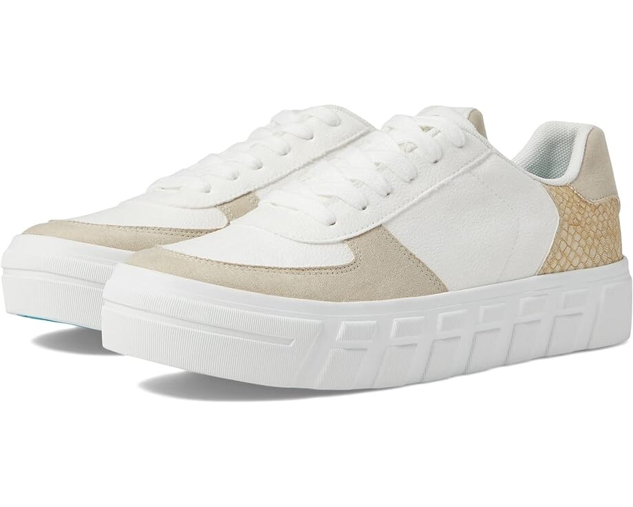 

Кроссовки Blowfish Malibu Sideout, цвет White Fields/Gold Slick Croc/Ice Microsuede