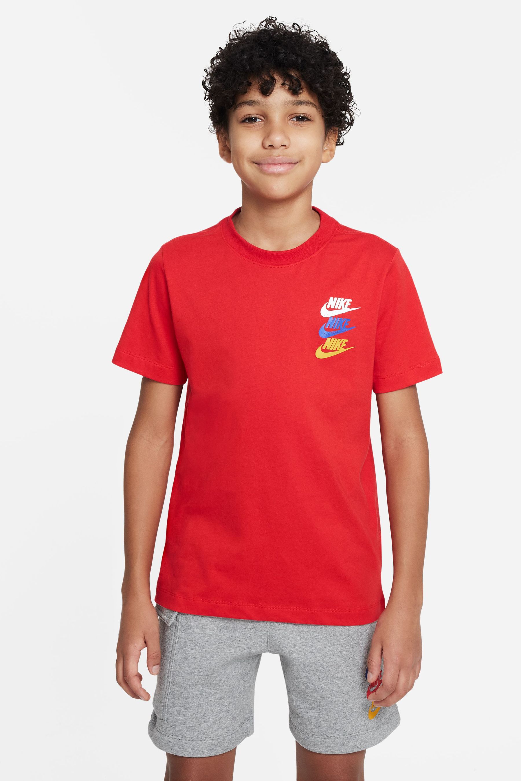 цена Клубная футболка с логотипом Nike, красный