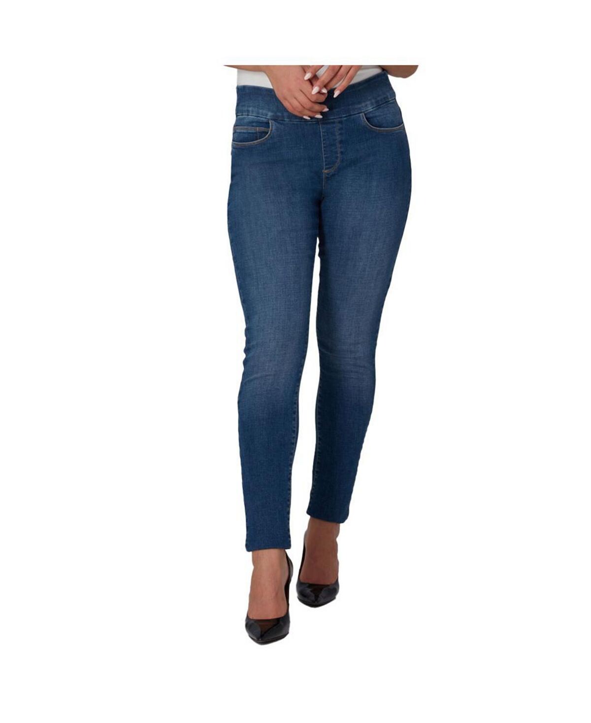 

Женские джинсы скинни без застежек ANNA-RCB с высокой посадкой Lola Jeans