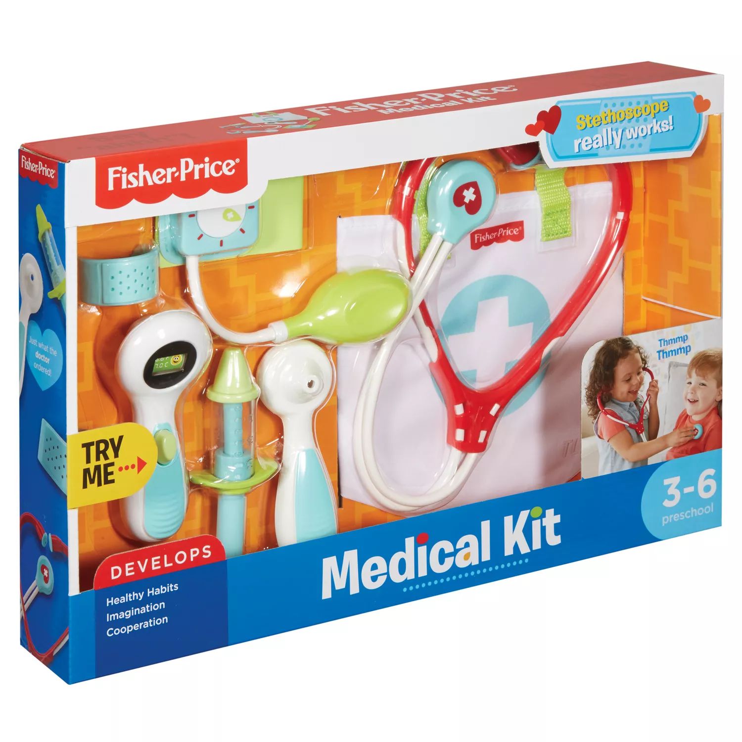 Медицинский набор Fisher-Price Fisher-Price медицинский набор fisher price fisher price