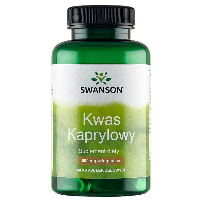 Препарат, поддерживающий пищеварение Swanson Kwas Kaprylowy kapsułki 600 mg, 60 шт гинкоум капсулы 40 мг 60 шт