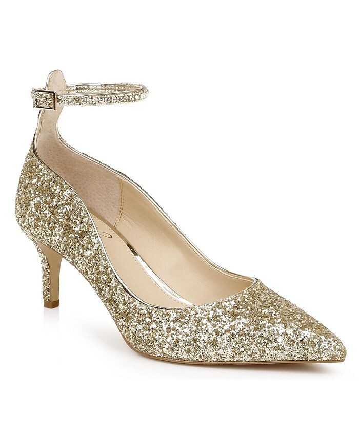 

Женские вечерние туфли Jamila Jewel Badgley Mischka, золото, Черный